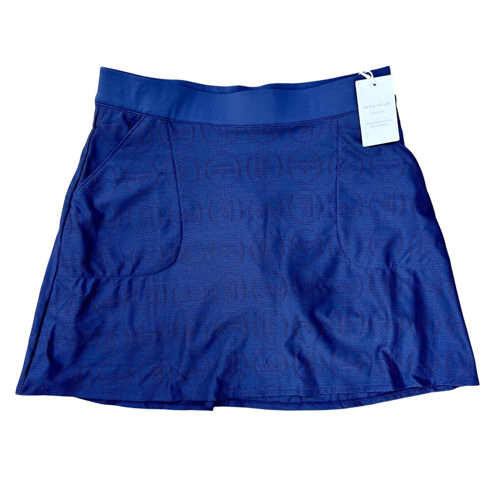 Peter Millar navy blue golf athletic athleisure skort size S